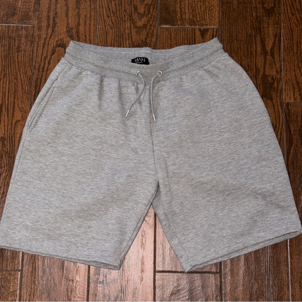 Boohoo Mens Athletic Gray Shorts